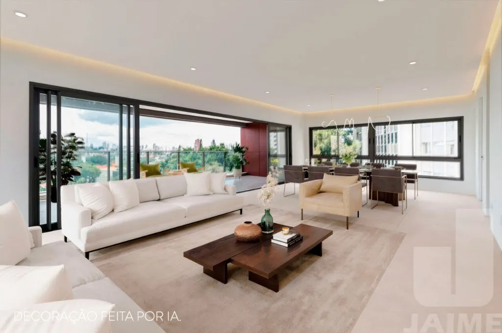 Living com vista panorâmica
